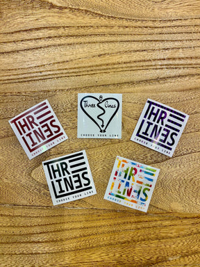 5 STICKER FUN PACK - חבילת מדבקות - Three Lines