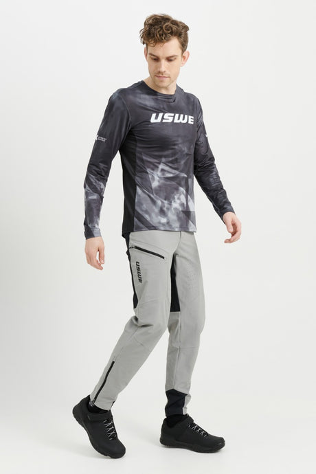 מכנס רכיבה ארוך אפור MTB Skrubb - USWE