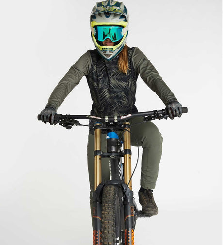 חולצת רכיבה ארוכה נשים Gravity Camo Blades - DHaRCO