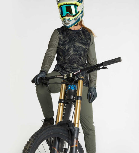 חולצת רכיבה ארוכה נשים Gravity Camo Blades - DHaRCO