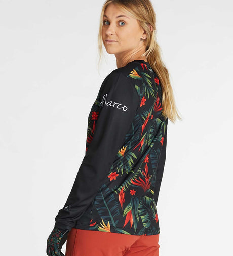 חולצת רכיבה ארוכה נשים Gravity Tropical DH - DHaRCO