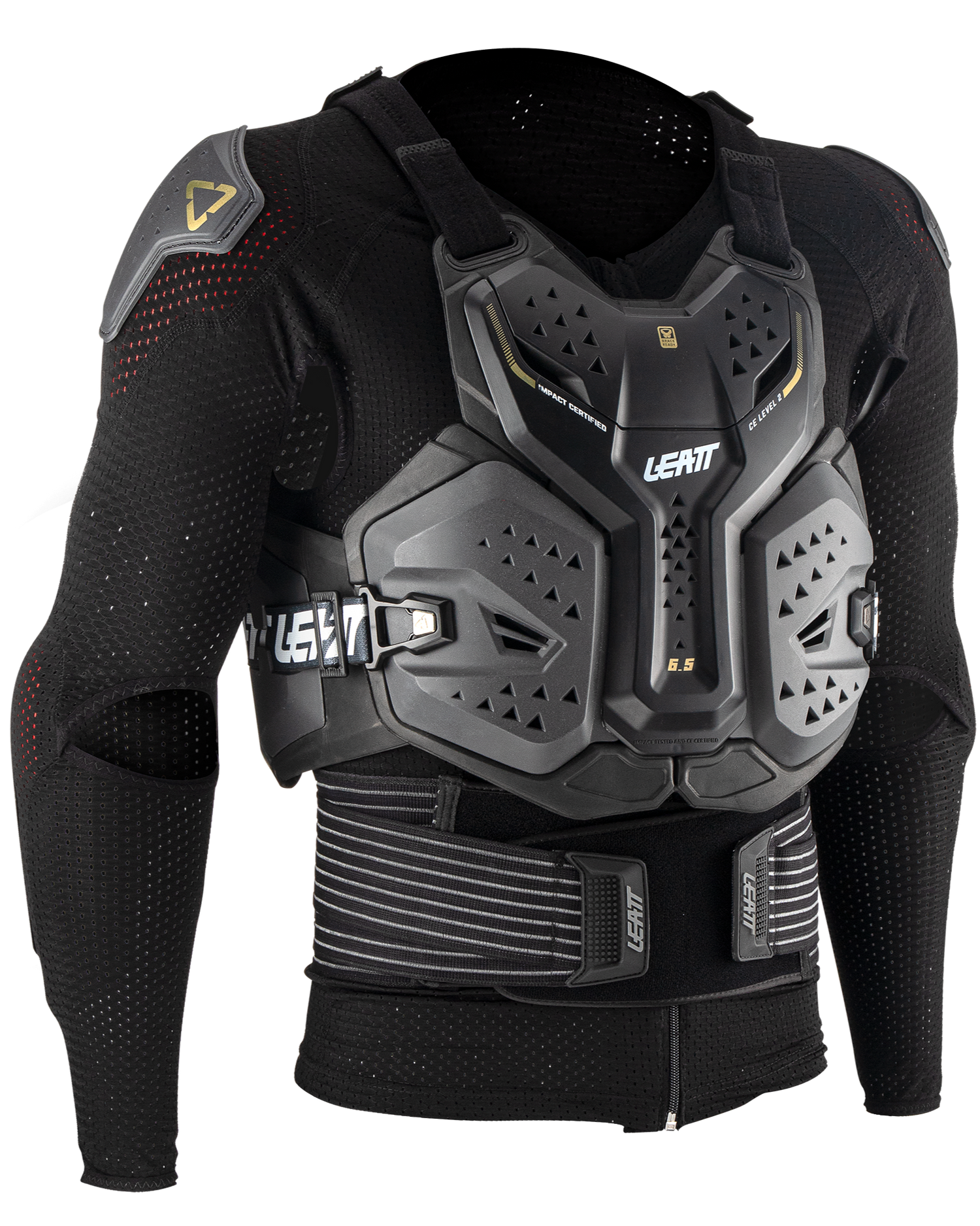 מגן גוף שחור 6.5 - Leatt