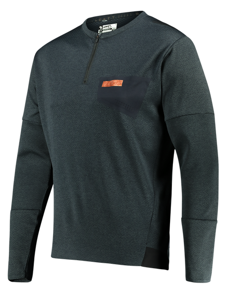 חולצת רכיבה ארוכה גברים MTB Trail 4.0 Black - Leatt