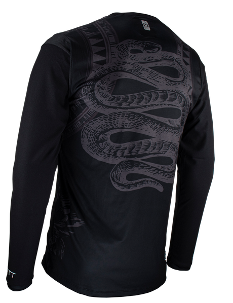 חולצת רכיבה ארוכה גברים MTB Gravity 3.0 Blk - Leatt
