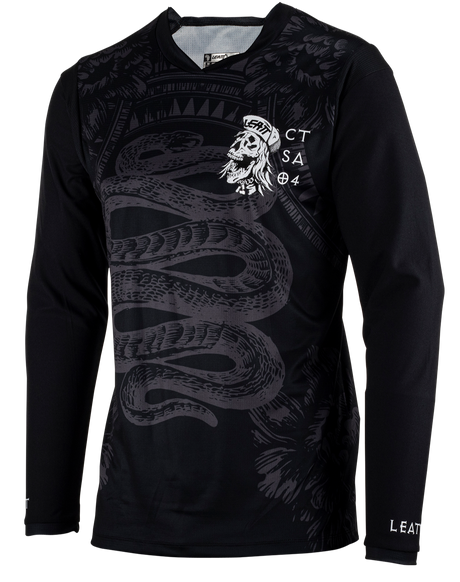 חולצת רכיבה ארוכה גברים MTB Gravity 3.0 Blk - Leatt