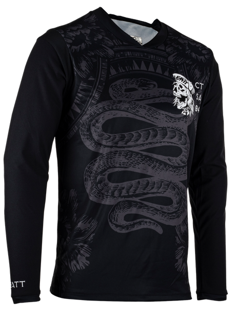 חולצת רכיבה ארוכה גברים MTB Gravity 3.0 Blk - Leatt