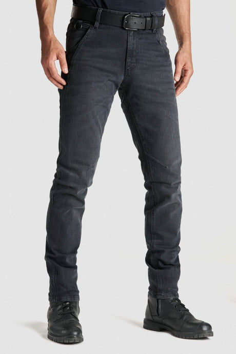 ג'ינס רכיבה ROBBY SLIM Jeans AA Black - PANDO MOTO
