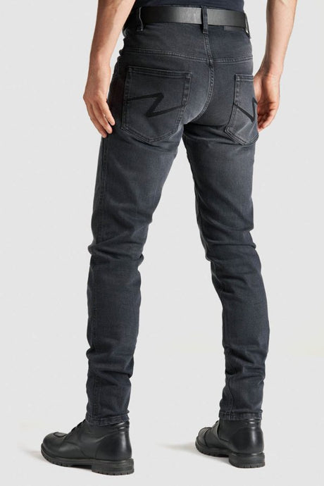 ג'ינס רכיבה ROBBY SLIM Jeans AA Black - PANDO MOTO