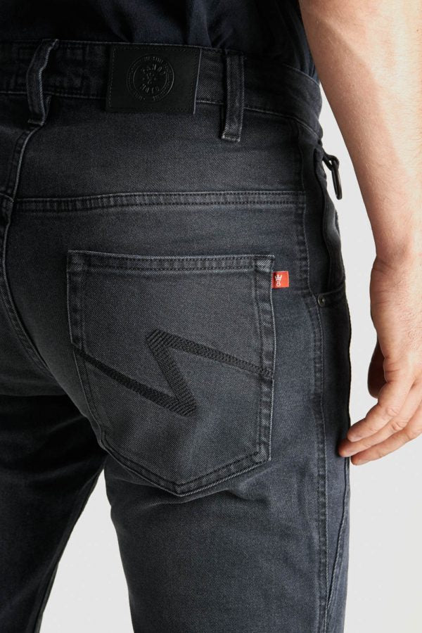 ג'ינס רכיבה ROBBY SLIM Jeans AA Black - PANDO MOTO