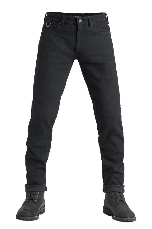 ג'ינס רכיבה Steel Jeans AA - Single Layer Black - PANDO MOTO
