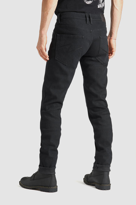 ג'ינס רכיבה Steel Jeans AA - Single Layer Black - PANDO MOTO
