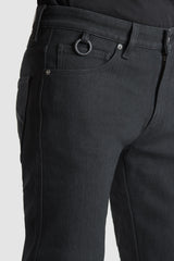 ג'ינס רכיבה Steel Jeans AA - Single Layer Black - PANDO MOTO